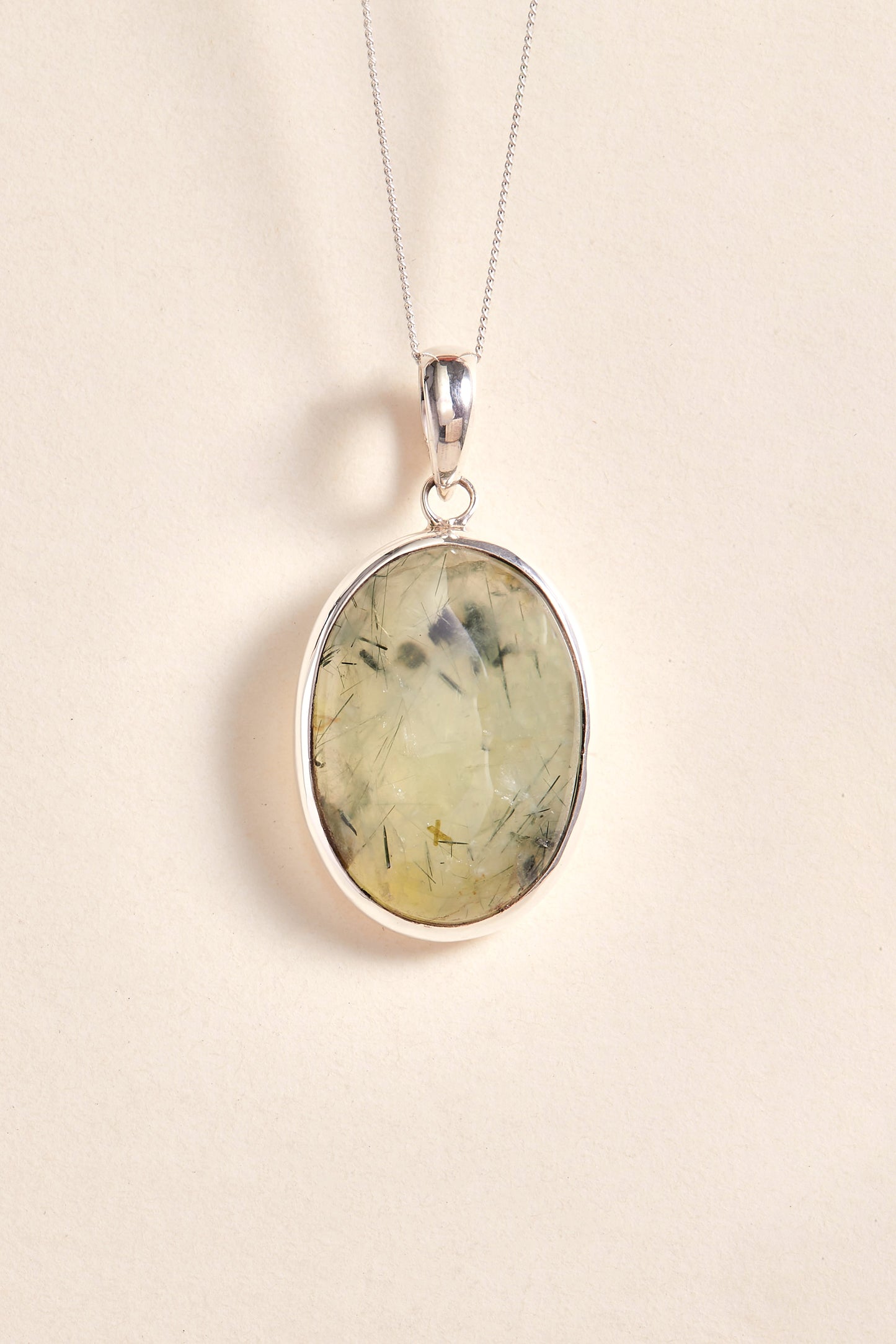 Prehnite Pendant (oval)