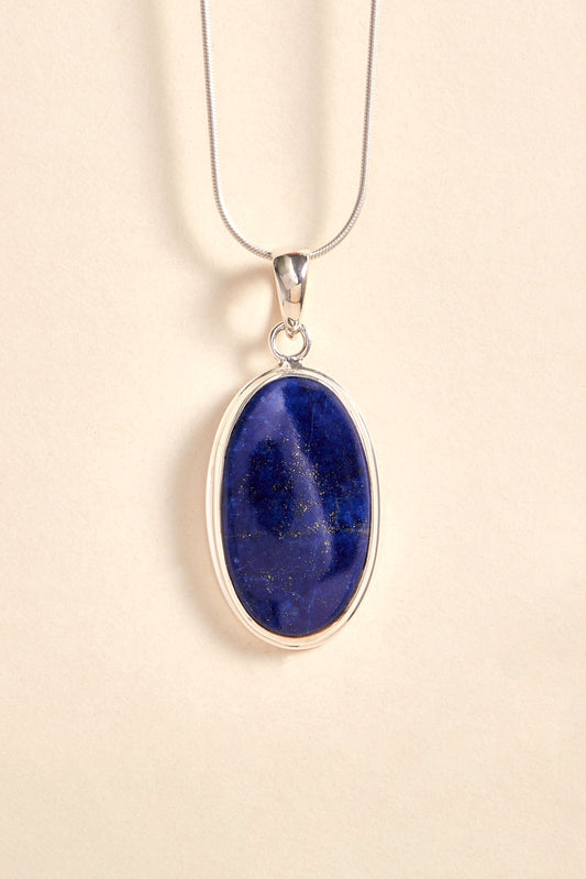 Lapis Lazuli Pendant (double bezel)