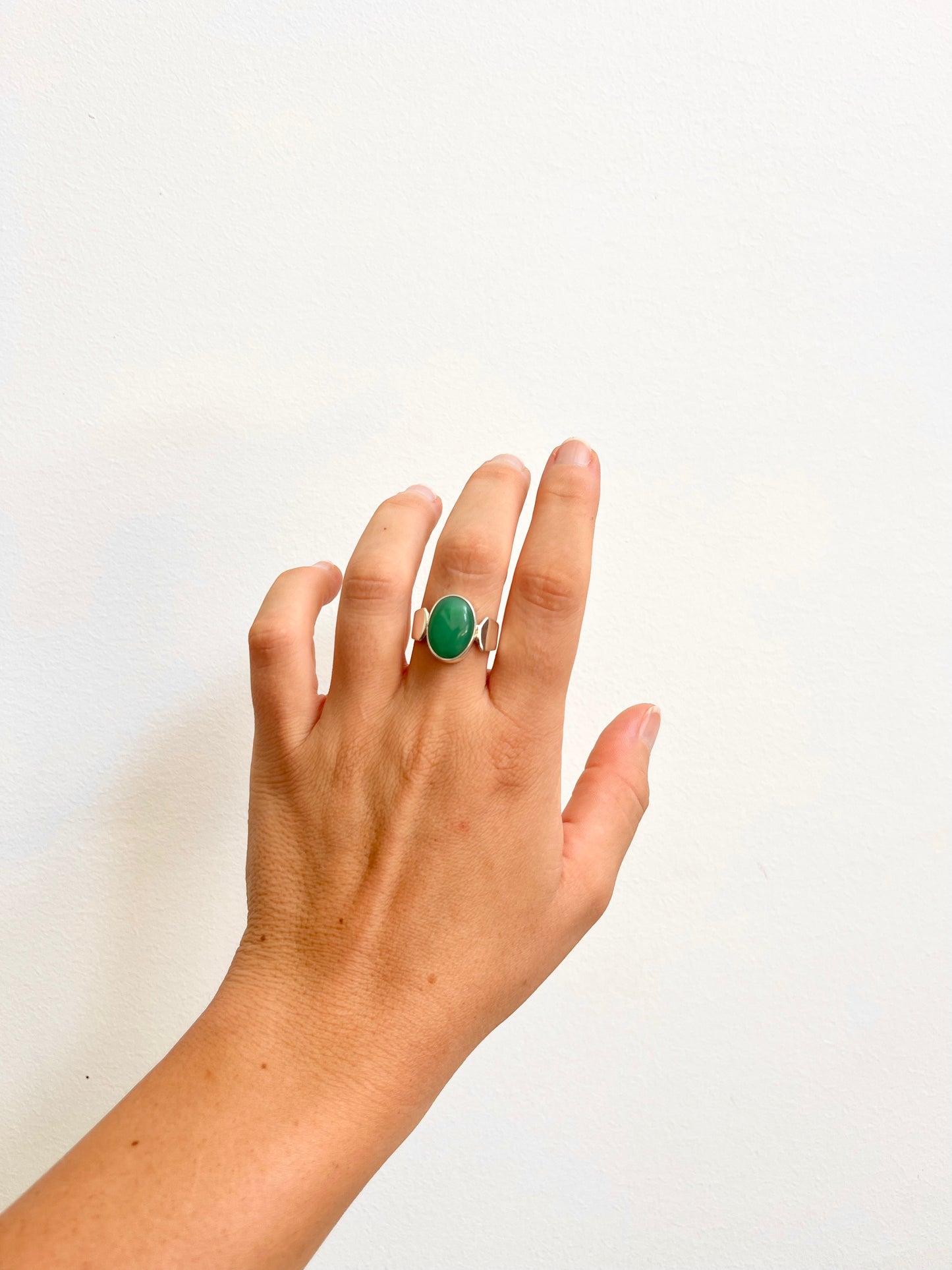 Chrysoprase Ring 8.5 | CHRYSOR3