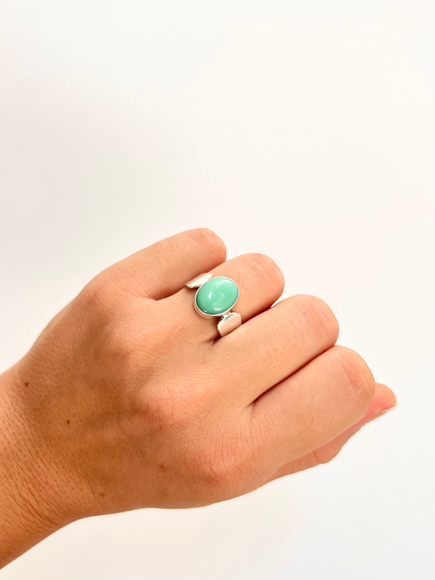 Chrysoprase Ring 7 3/4 | CHRYSOR1