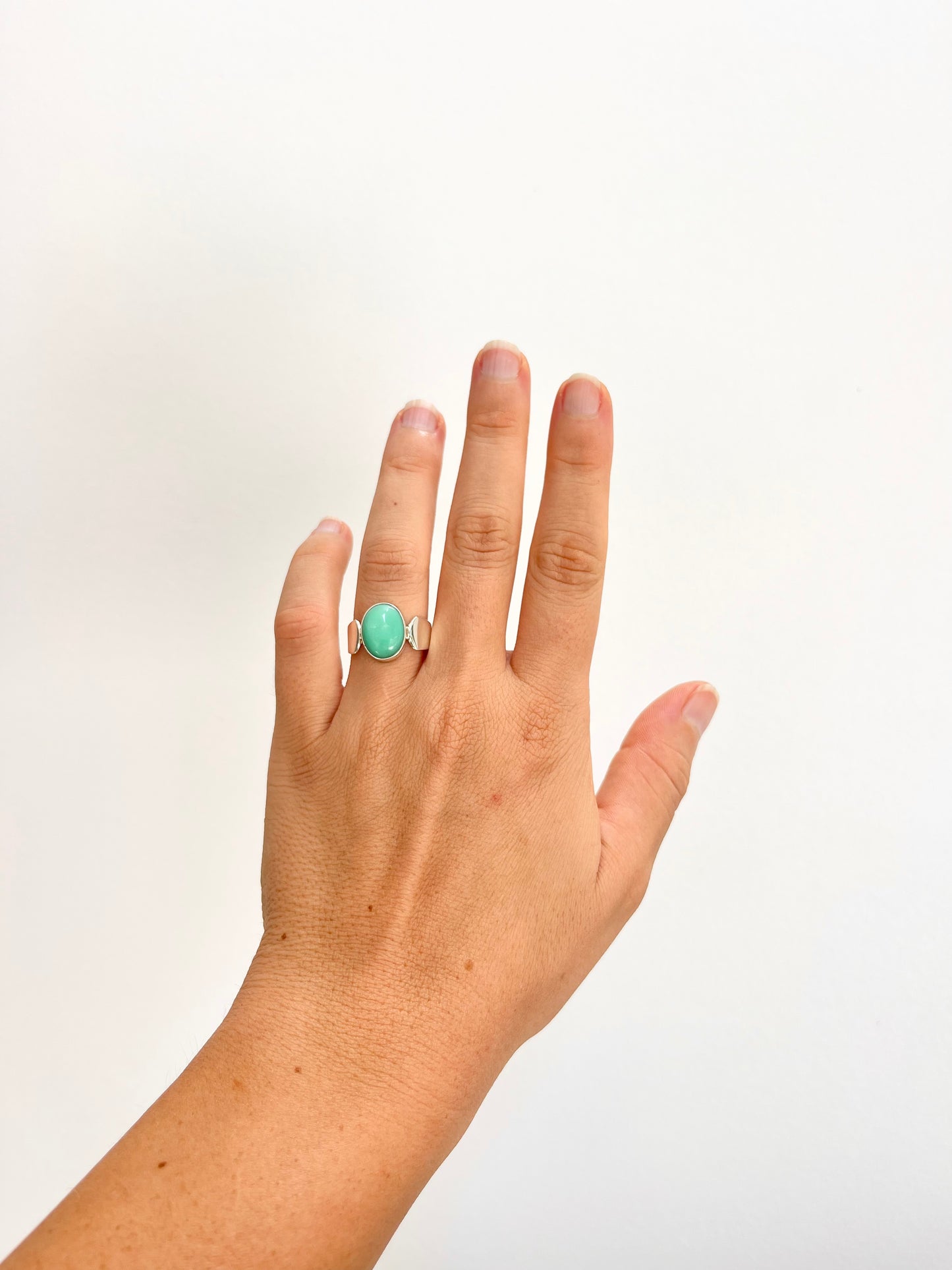 Chrysoprase Ring 7 3/4 | CHRYSOR1