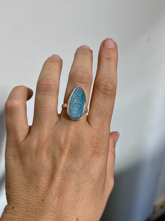 Australian Opal XXL Ring 8 | OPLR11