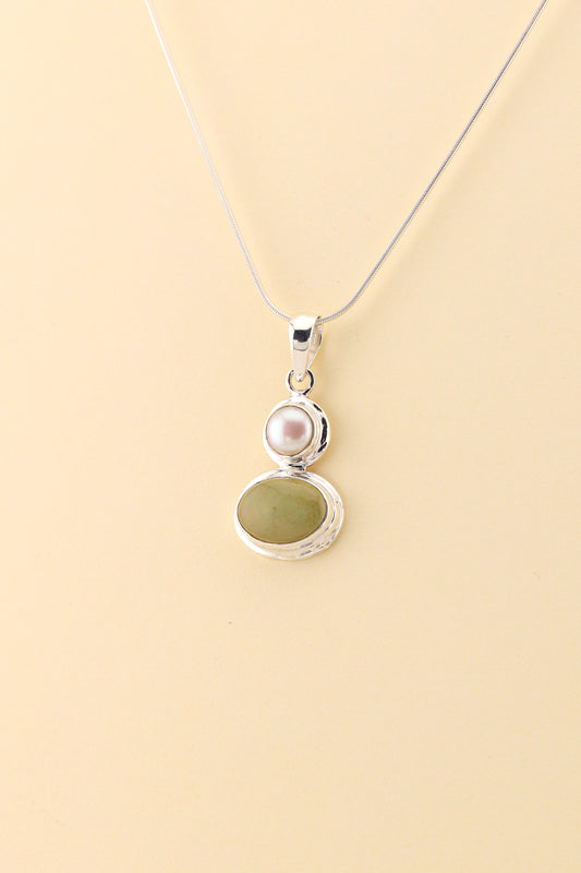 Turquoise and Fresh Water Pearl Pendant | TUPM3