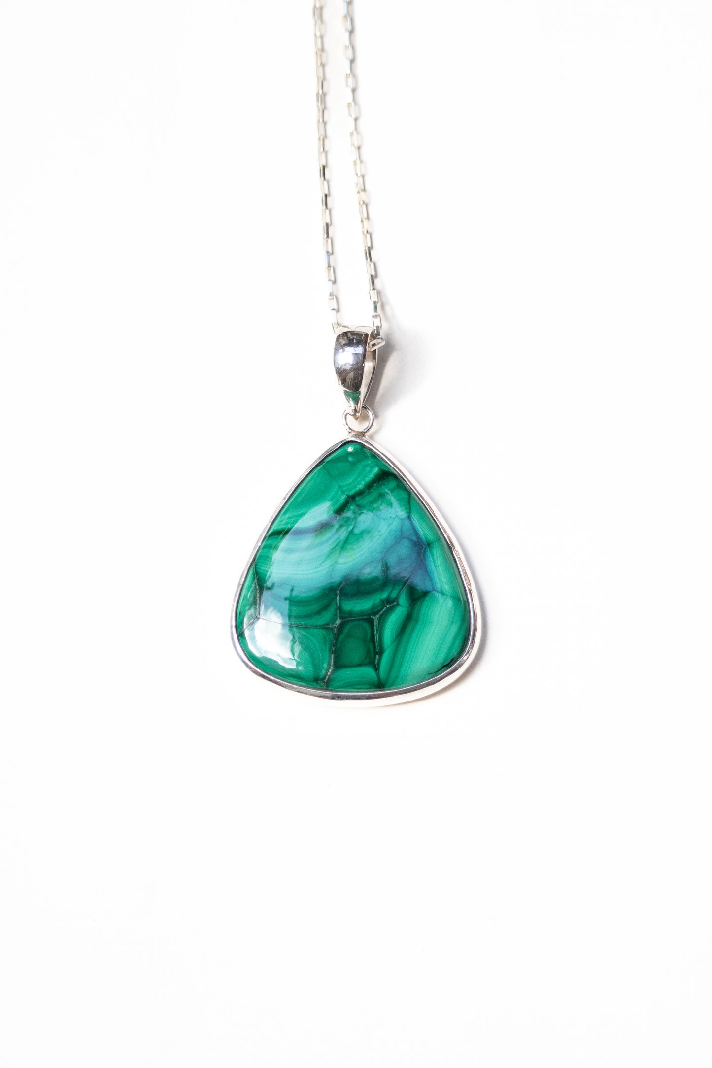 Malachite Pendant (pear -large)