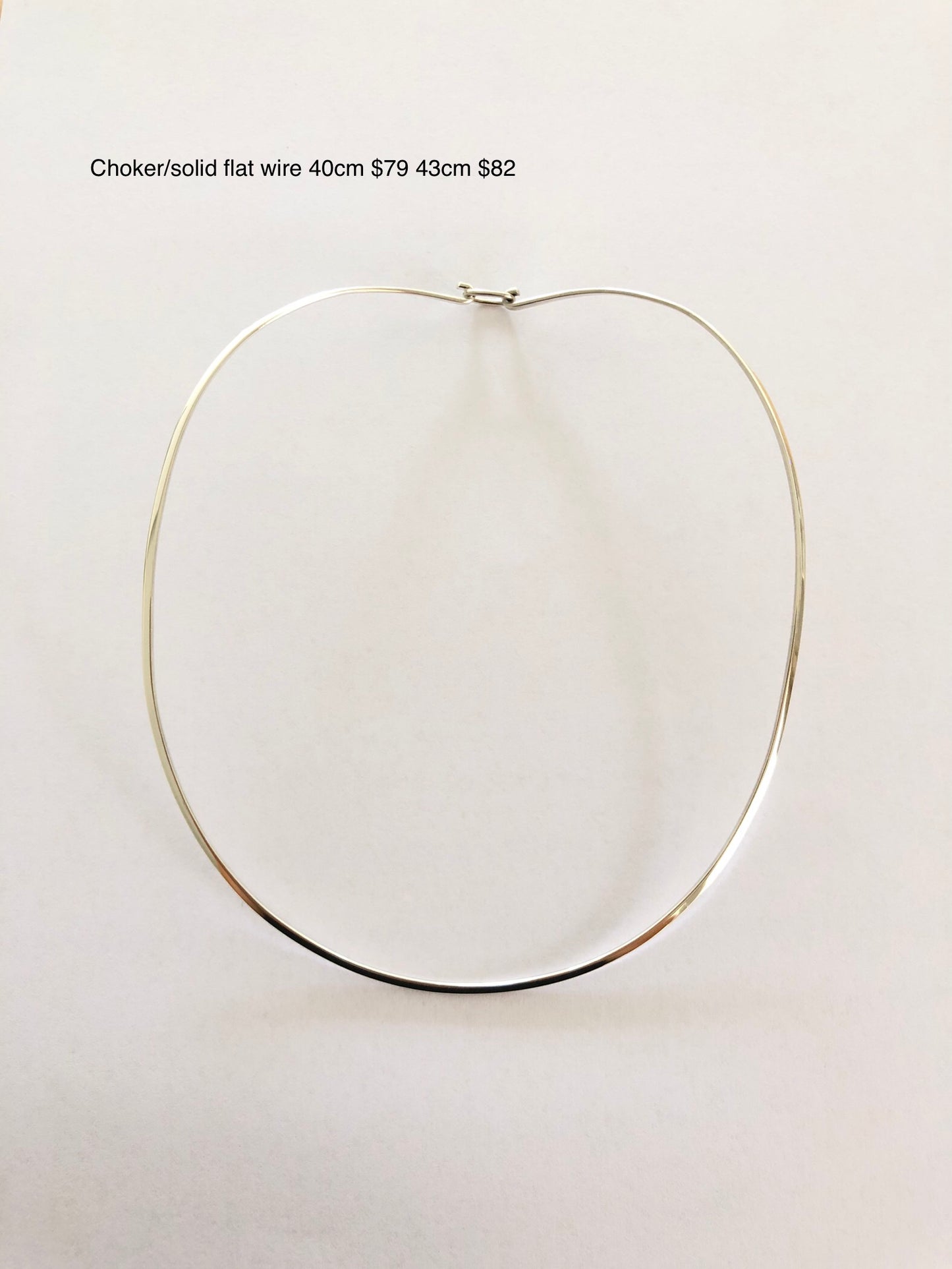 Choker Necklace (solid flat wire)