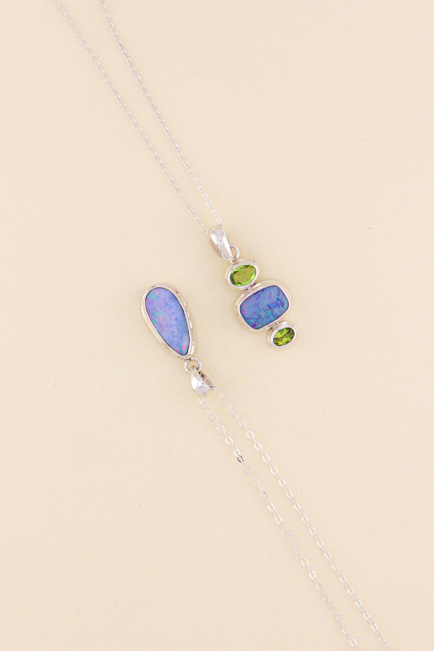Australian Opal and Peridot Pendant | OPLM11